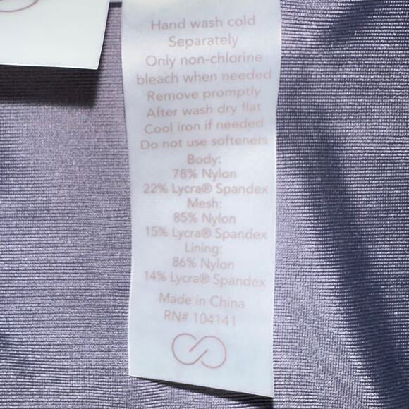 NWT Calia Wide Banded High Rise Swim Bottom in Botanical Garden Size 1X - Picture 7 of 13